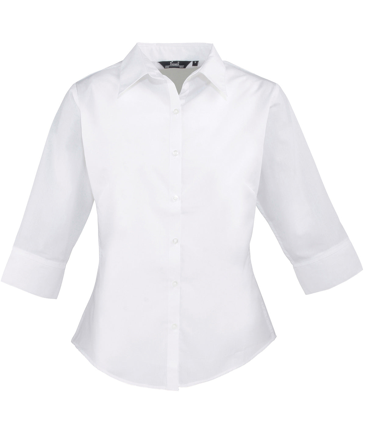 Women's ž sleeve poplin blouse