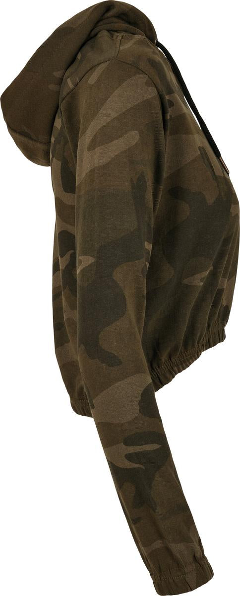 Women's camo cropped hoodie