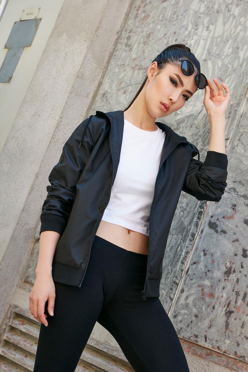 Womens two-tone tech windrunner jacket