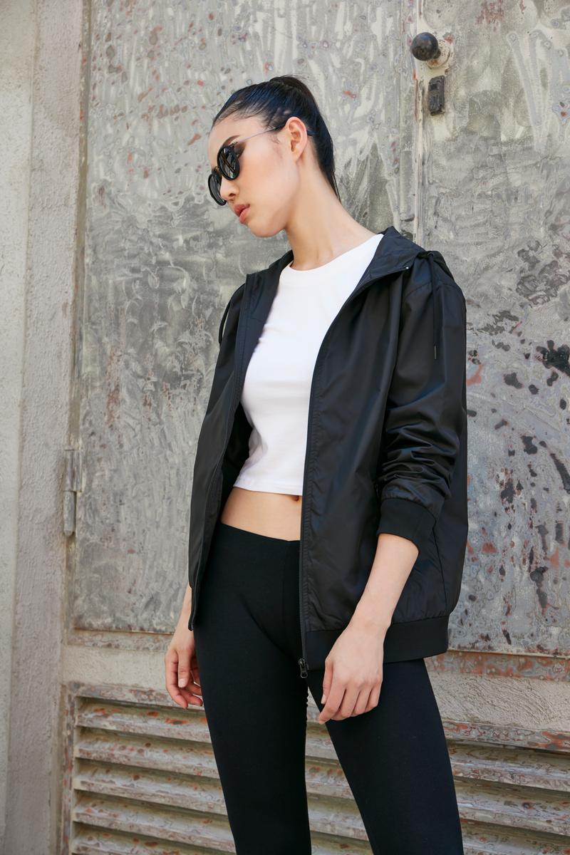 Womens two-tone tech windrunner jacket