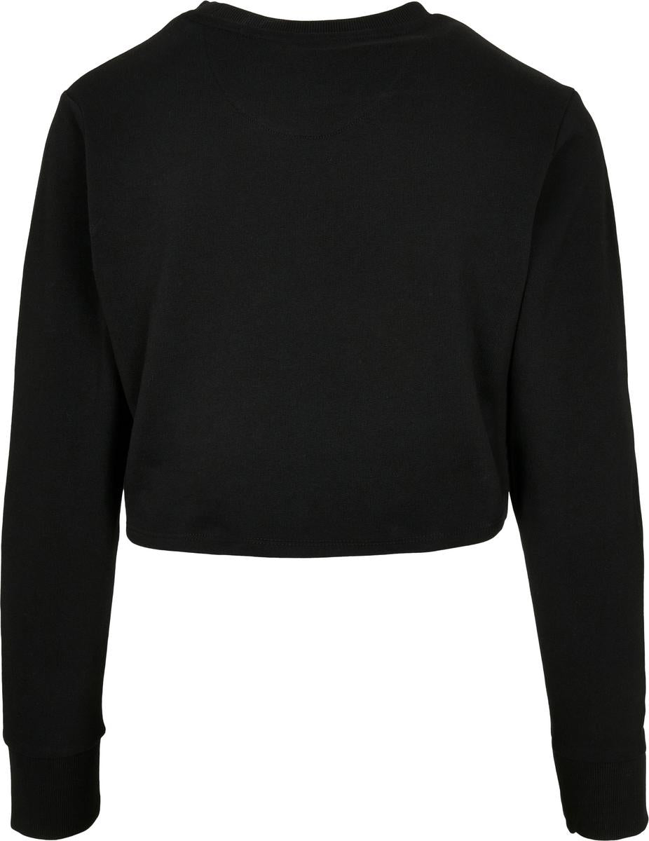 Womens terry cropped crew