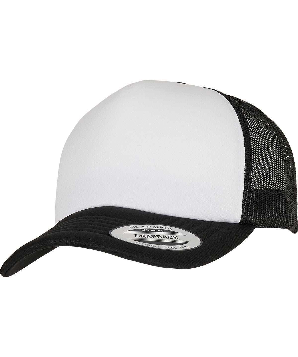YP Classics® curved foam trucker cap white front (6320W)