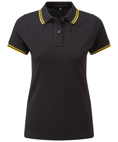 Women's classic fit tipped polo