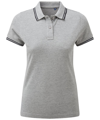 Women's classic fit tipped polo