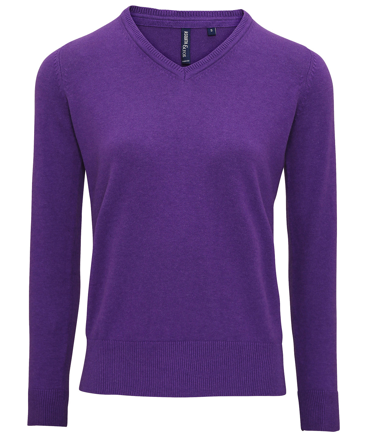 Women's cotton blend v-neck sweater