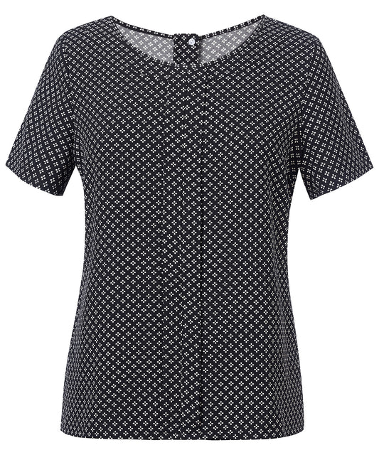 Women's Verona crêpe de chine short sleeve blouse