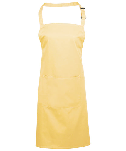 Colours bib apron with pocket