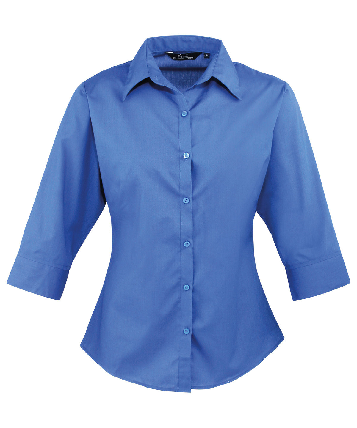 Women's ž sleeve poplin blouse