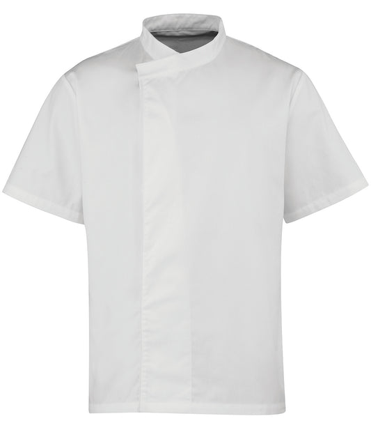 Culinary pull-on chef's short sleeve tunic