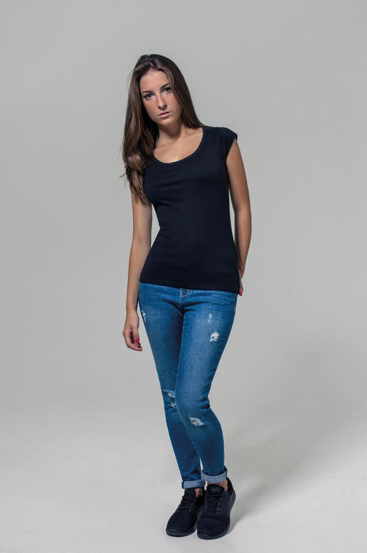 Women's back cut tee