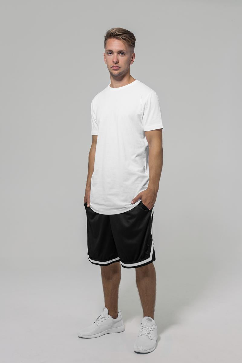 Two-tone mesh shorts