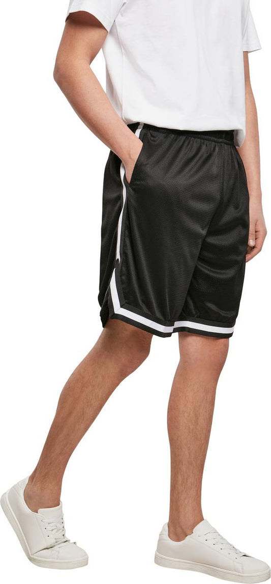 Two-tone mesh shorts