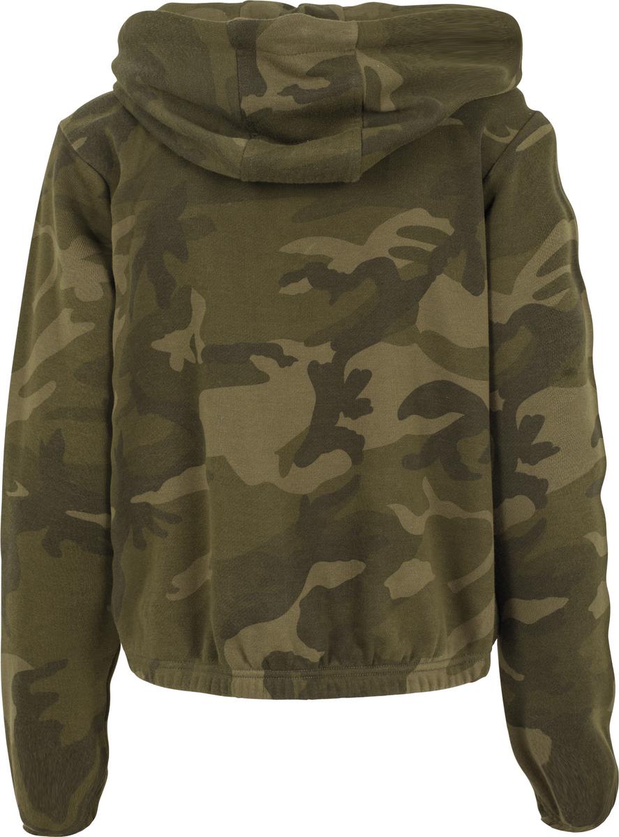 Women's camo cropped hoodie