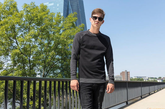 Raglan crew neck