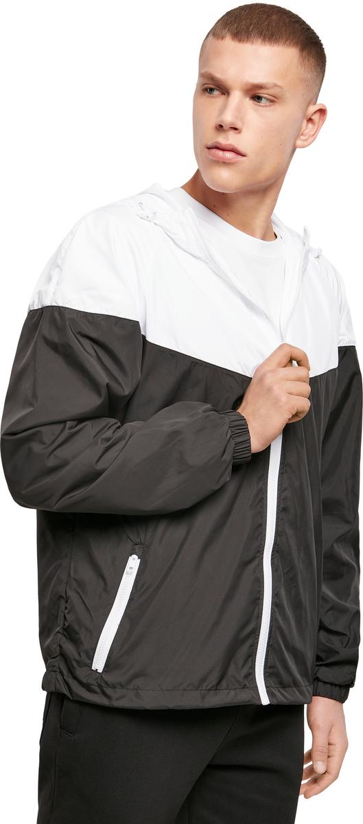 Two-tone tech windrunner jacket