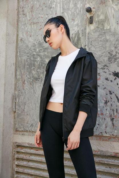 Womens two-tone tech windrunner jacket