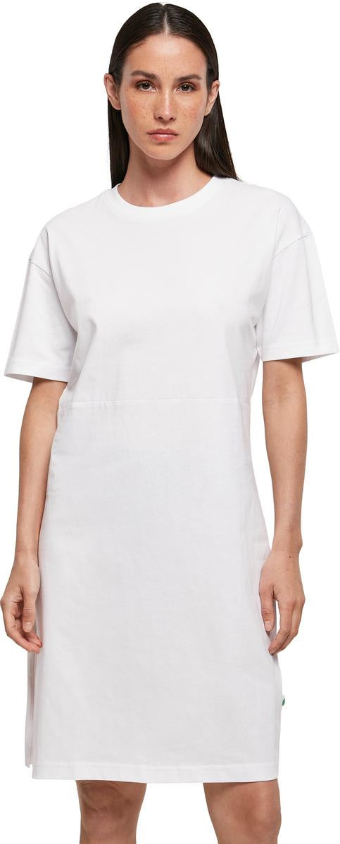 Women's organic oversizes slit tee dress