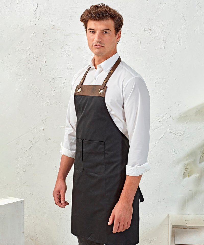 Espresso bib apron