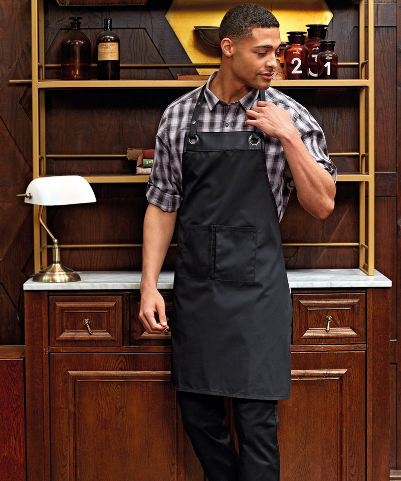 Espresso bib apron
