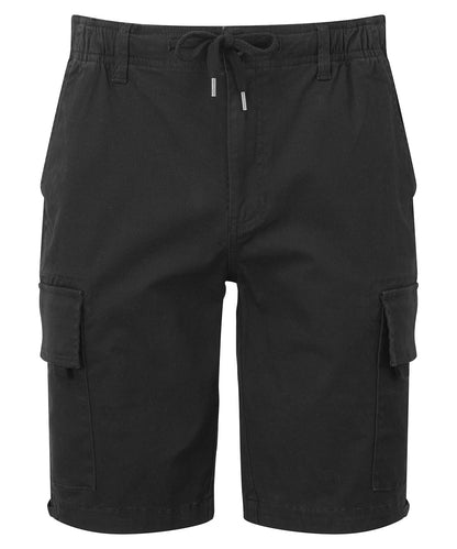 Mens drawstring cargo utility shorts